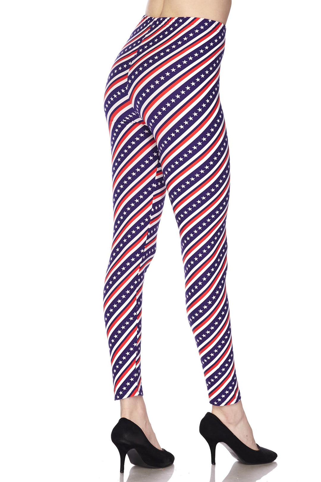 Buttery Smooth Spiral Stars and Stripes Leggings