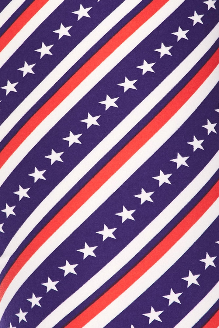 Buttery Smooth Spiral Stars and Stripes Leggings