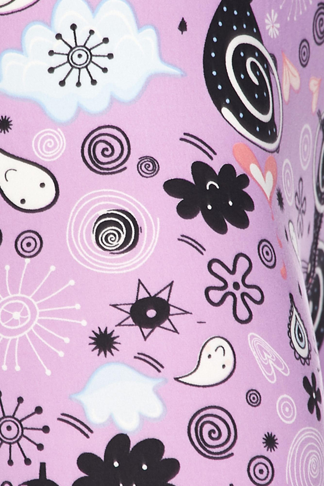 Buttery Smooth Lavender Kitty Cats Leggings