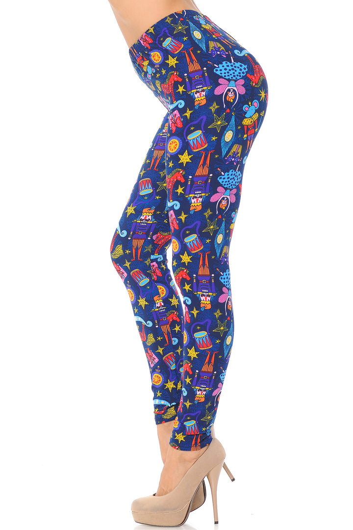Buttery Smooth Nutcracker Christmas Trinkets Leggings