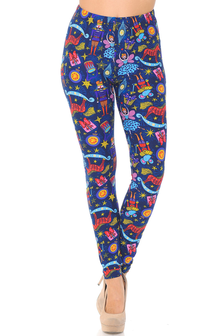 Buttery Smooth Nutcracker Christmas Trinkets Leggings