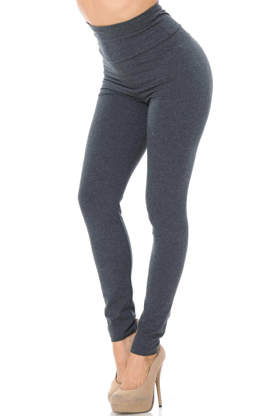 Imported High Waisted Cotton Leggings
