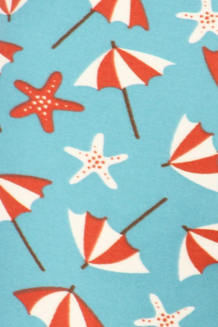 Buttery Smooth Umbrellas and Starfish Plus Size Leggings
