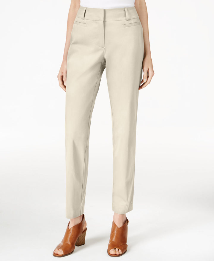 Style & Co. Womens Petites Mid-Rise Slim Fit Cropped Pants