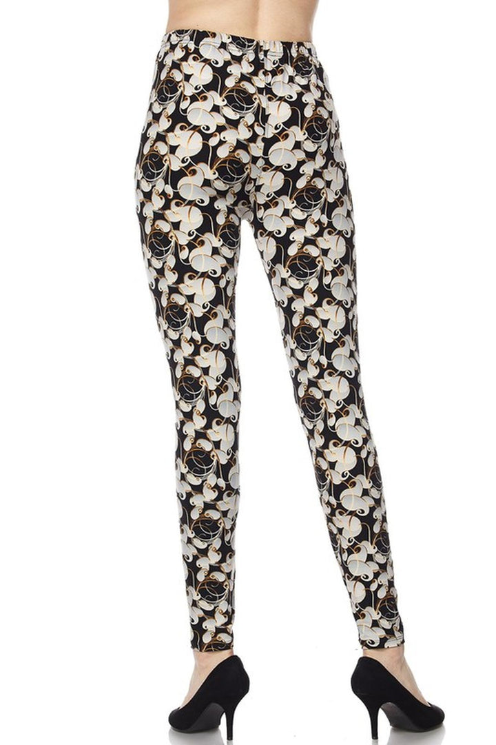 Buttery Smooth Ivory Petals Leggings