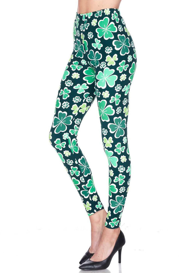 Buttery Smooth Irish Clover Leggings