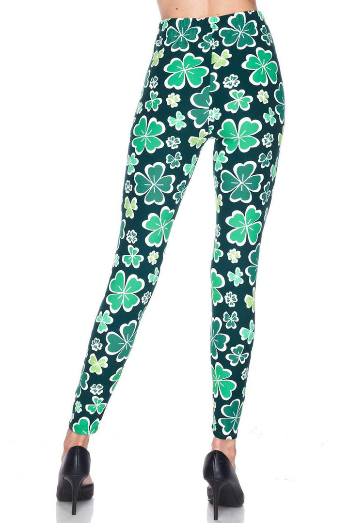 Buttery Smooth Irish Clover Leggings