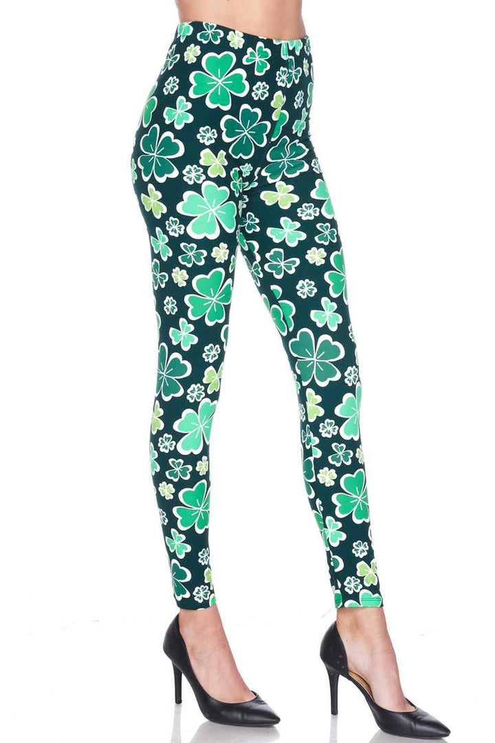 Buttery Smooth Irish Clover Leggings