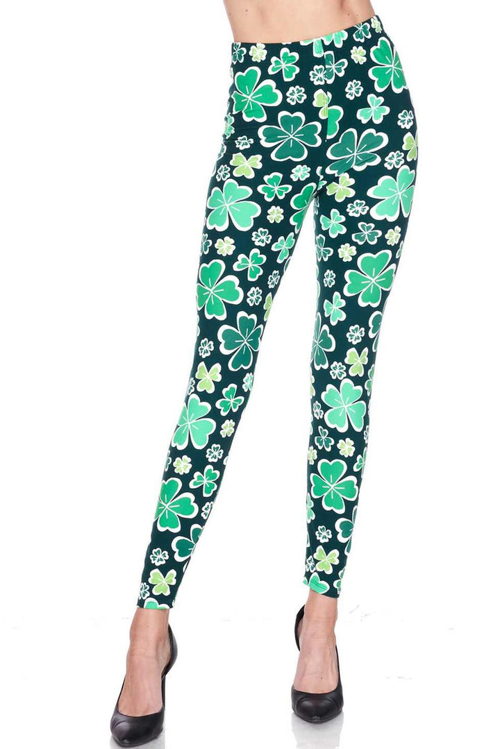 Buttery Smooth Irish Clover Leggings