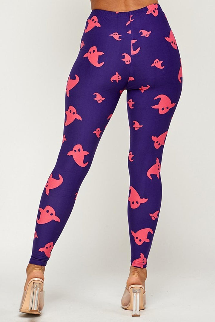 Buttery Smooth Playful Ghosts Leggings