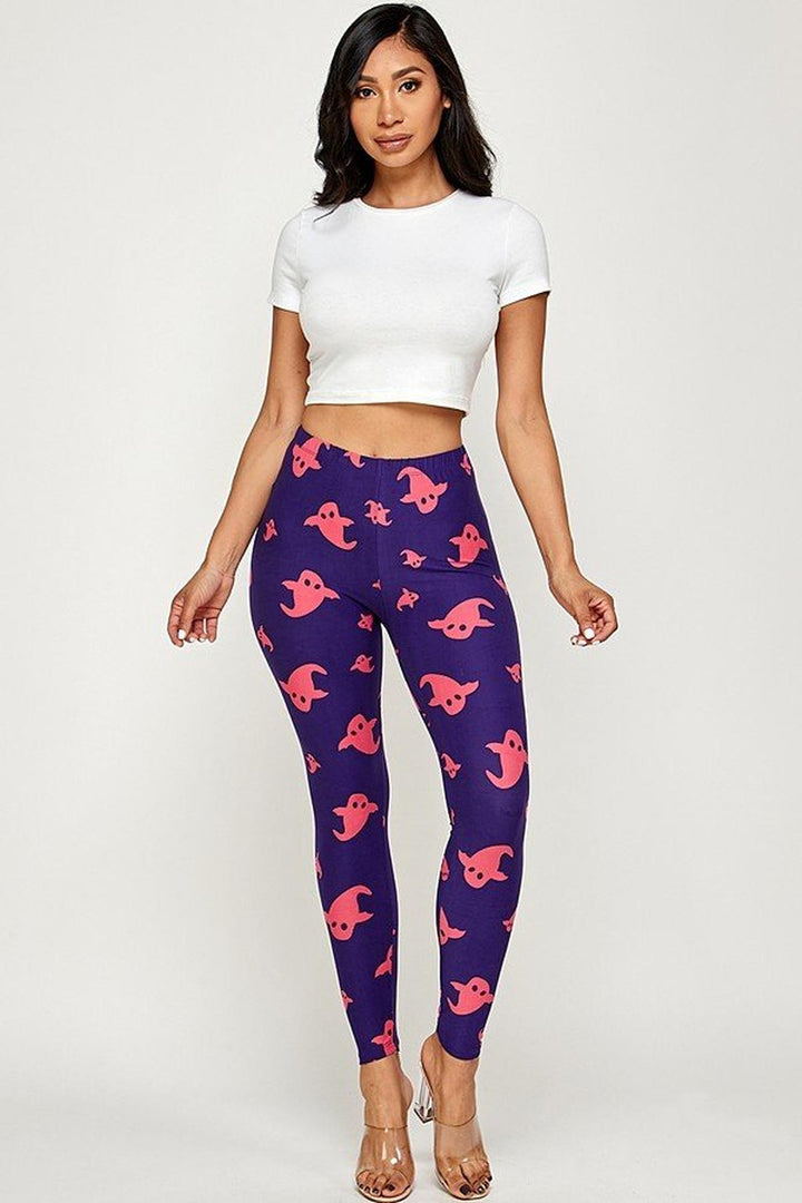 Buttery Smooth Playful Ghosts Leggings