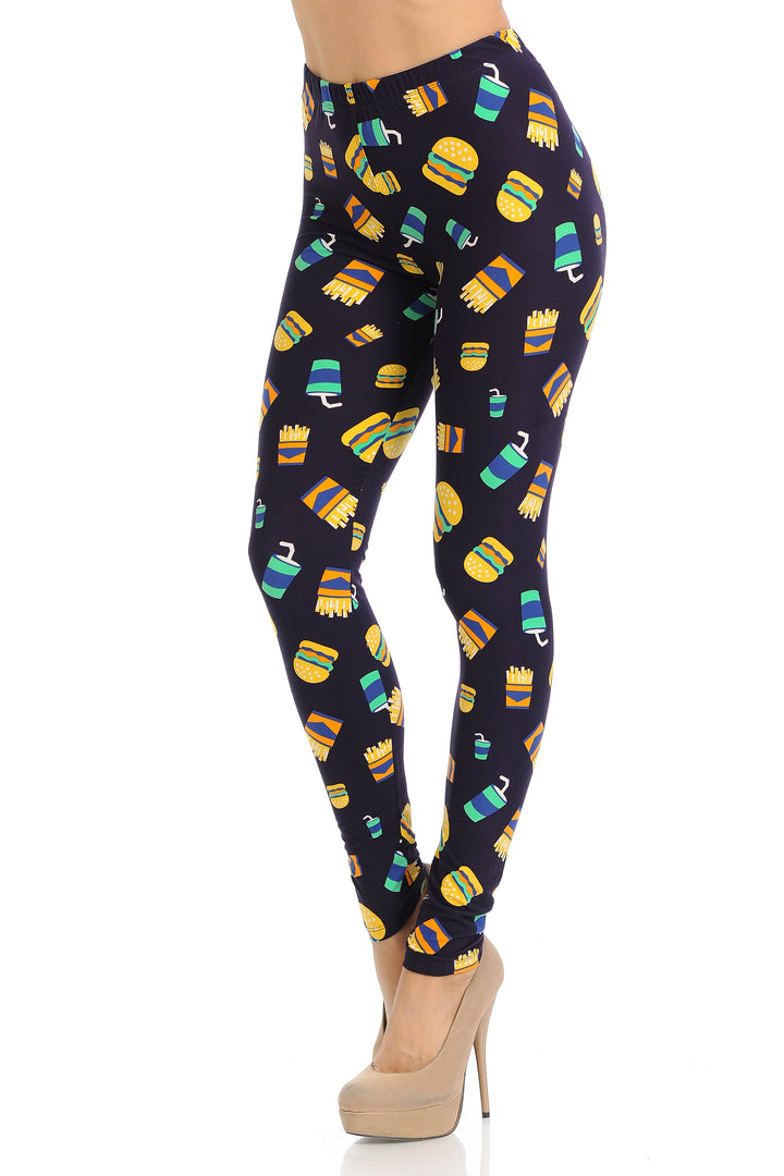 Buttery Smooth Fast Food Leggings