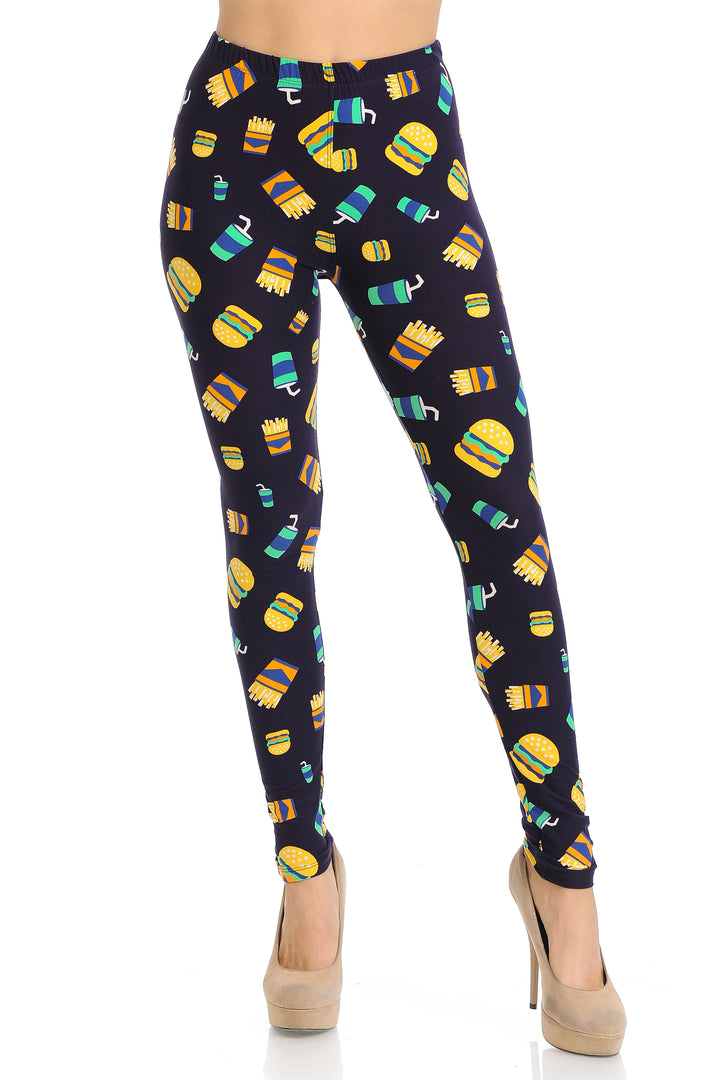 Buttery Smooth Fast Food Leggings