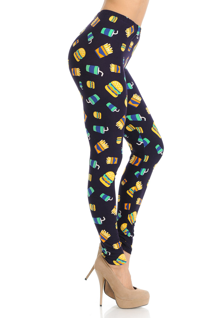 Buttery Smooth Fast Food Leggings