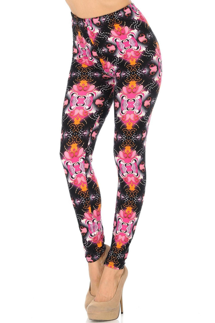 Buttery Smooth Fuchsia Shangri-La Leggings