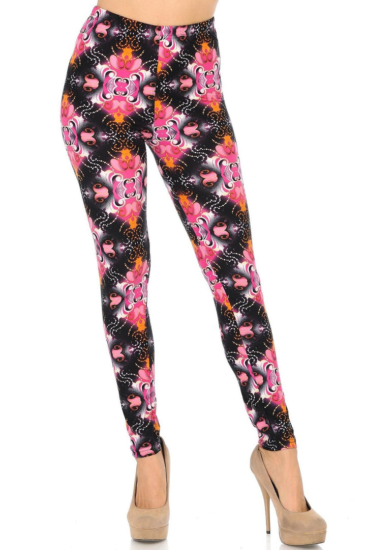 Buttery Smooth Fuchsia Shangri-La Leggings