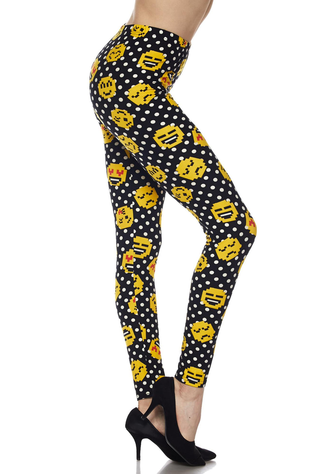 Buttery Smooth Retro Pixel Arcade Emoji Leggings