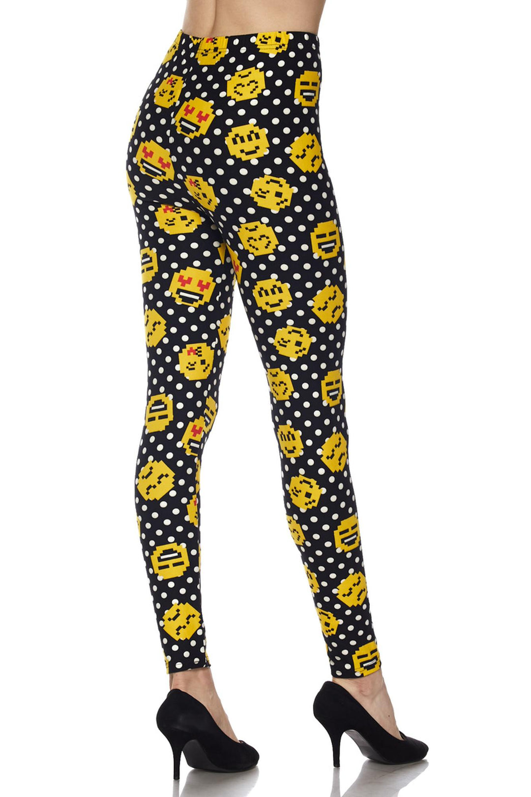 Buttery Smooth Retro Pixel Arcade Emoji Leggings