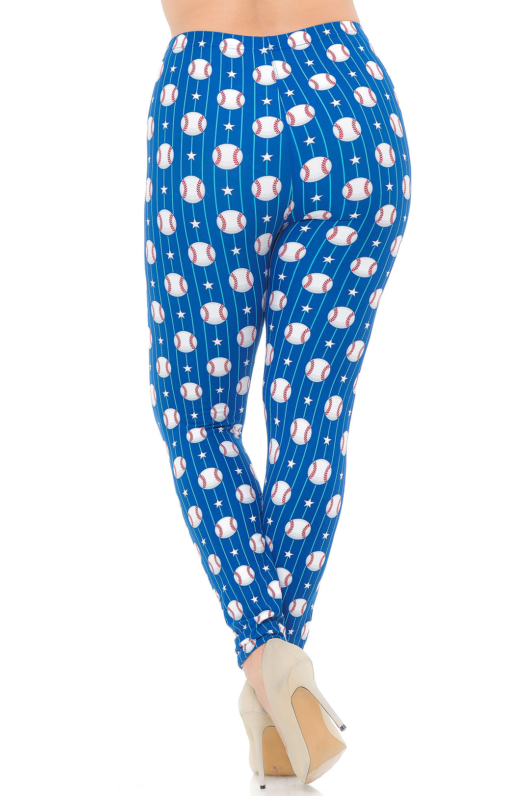 Buttery Smooth Love of Baseball Plus Size Leggings