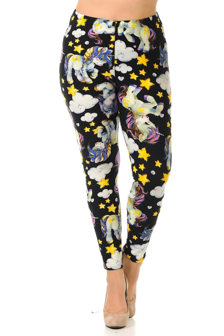 Buttery Smooth Cutie Pie Baby Unicorn Plus Size Leggings