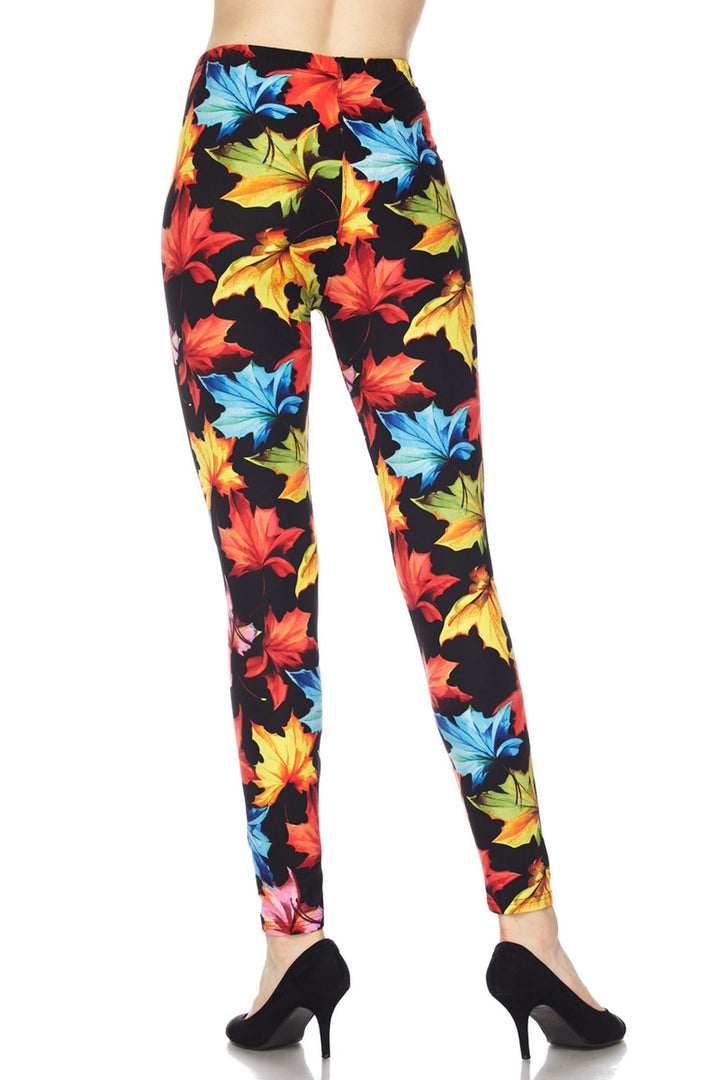 Buttery Smooth Autumn Leaves Leggings