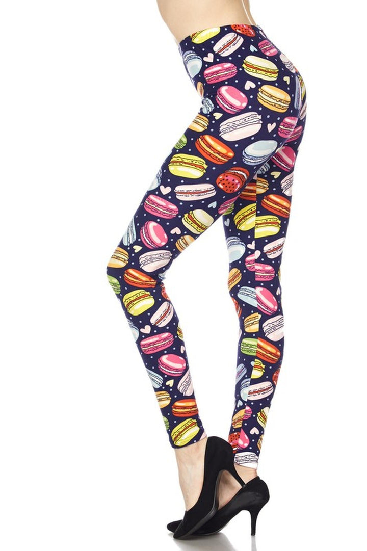 Buttery Smooth Colorful Macarons Leggings