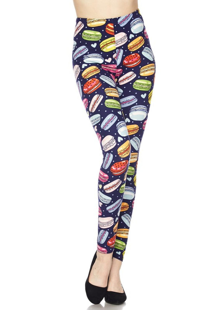 Buttery Smooth Colorful Macarons Leggings