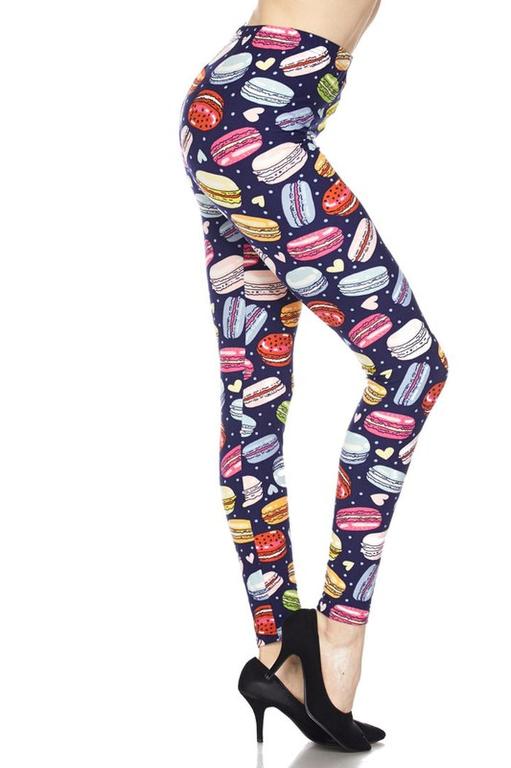 Buttery Smooth Colorful Macarons Leggings