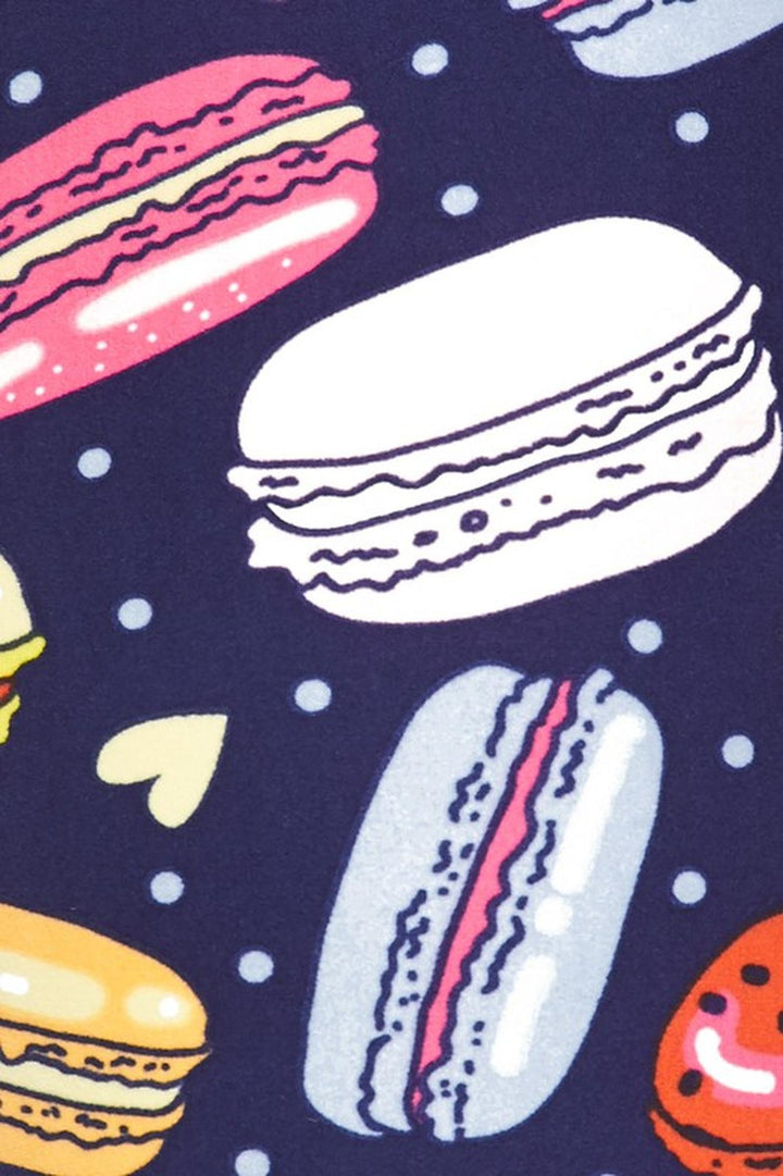 Buttery Smooth Colorful Macarons Leggings