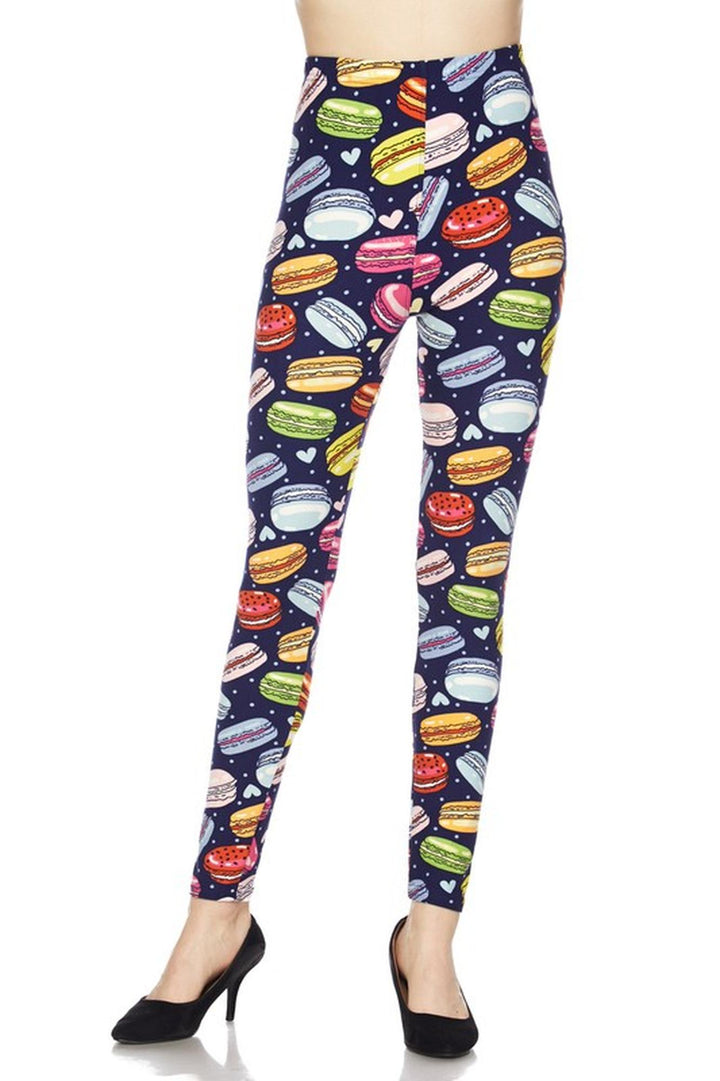 Buttery Smooth Colorful Macarons Leggings
