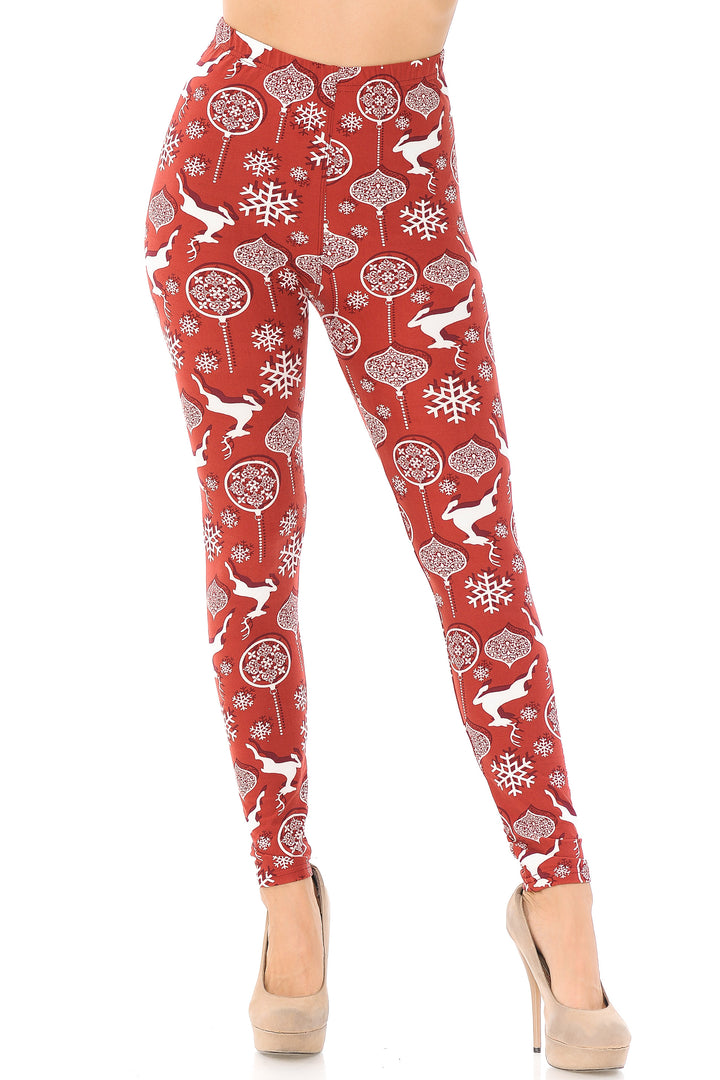 Buttery Smooth Jumping Reindeer Leggings
