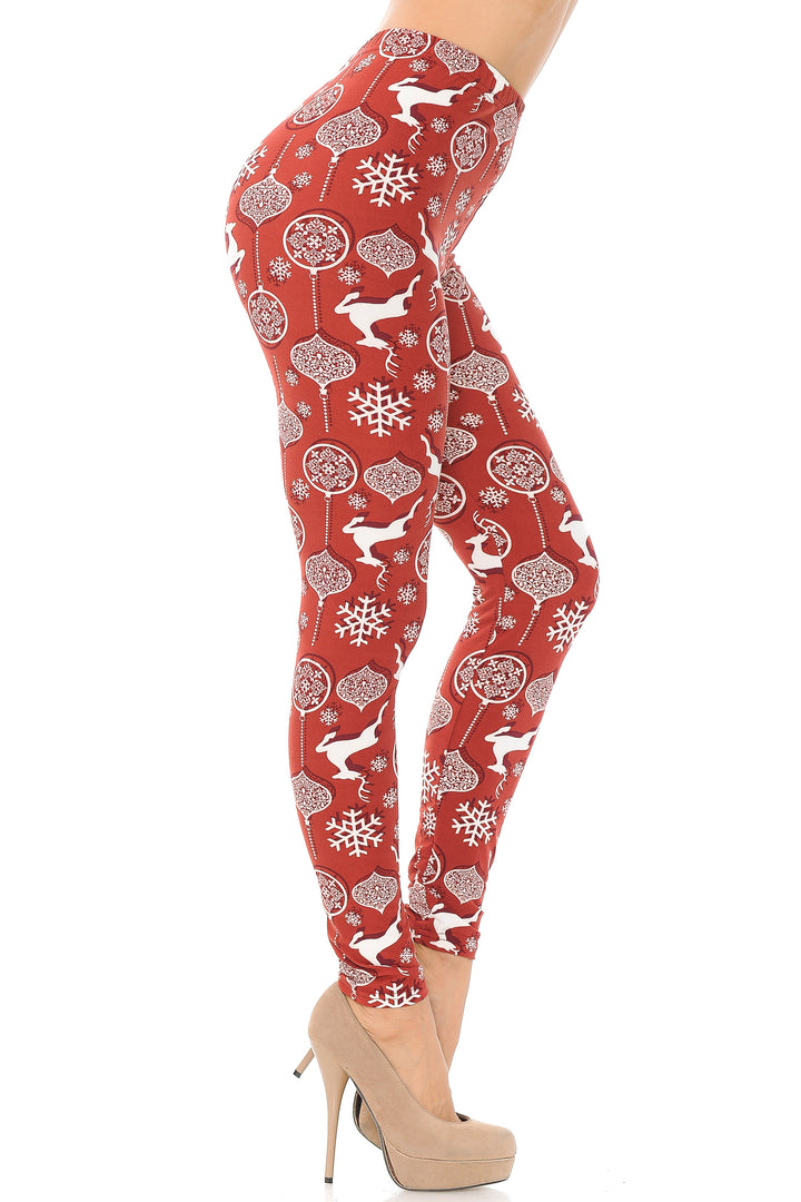 Buttery Smooth Jumping Reindeer Leggings