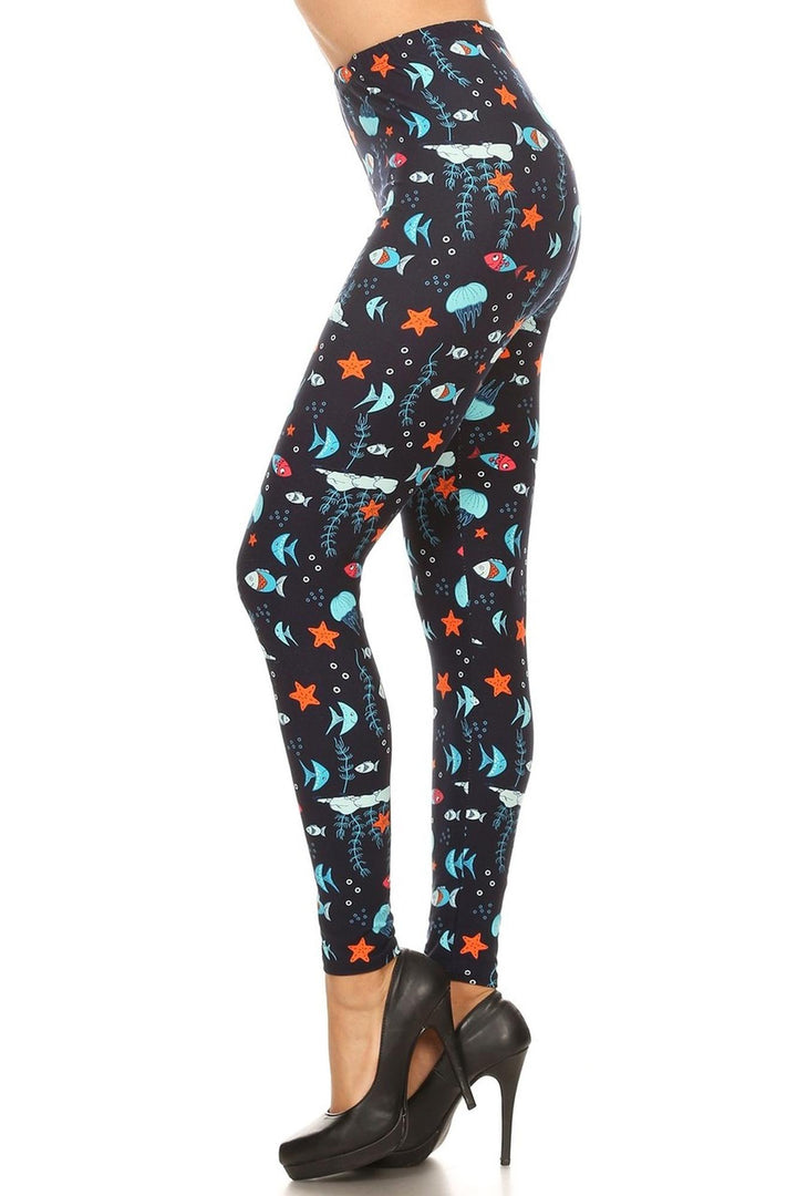 Buttery Smooth Oceans Alive Leggings