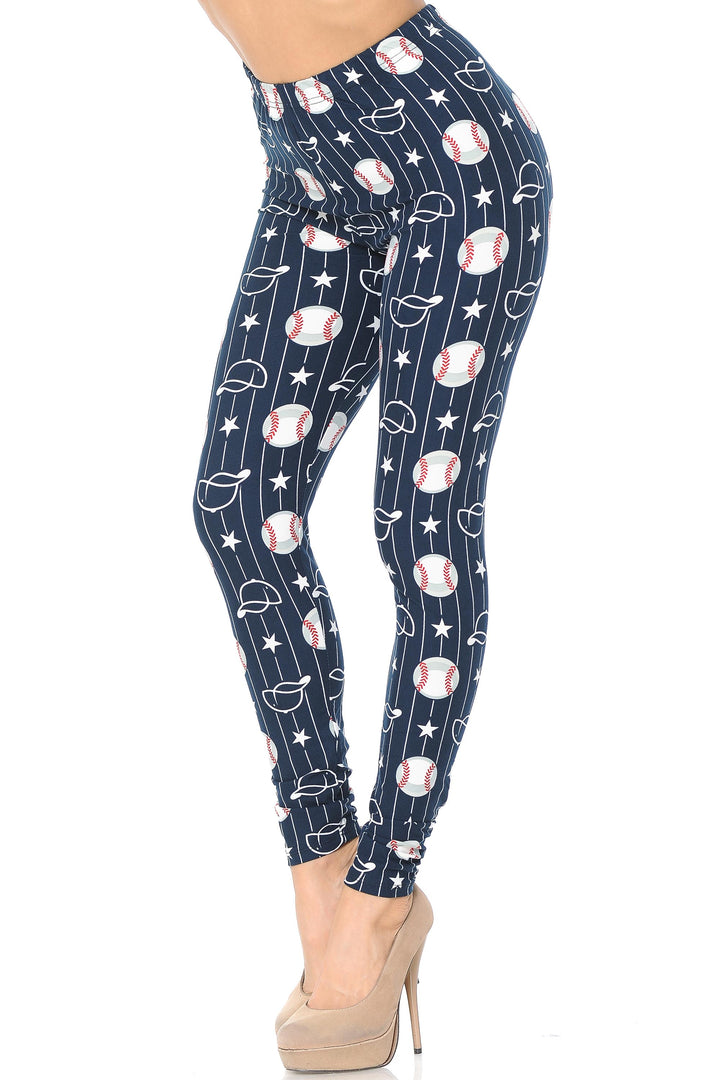 Buttery Smooth I Love Baseball Leggings