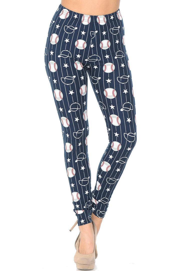 Buttery Smooth I Love Baseball Leggings
