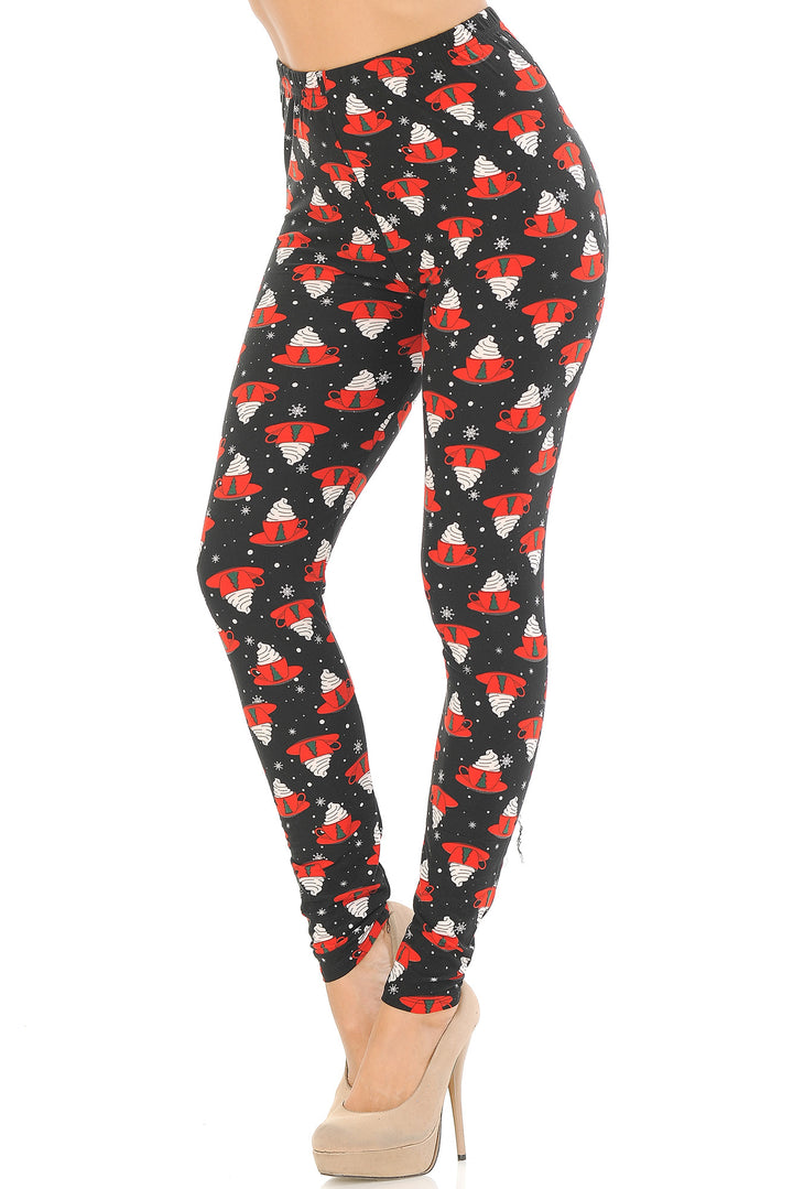Buttery Smooth Mocha Cappuccino Christmas Leggings