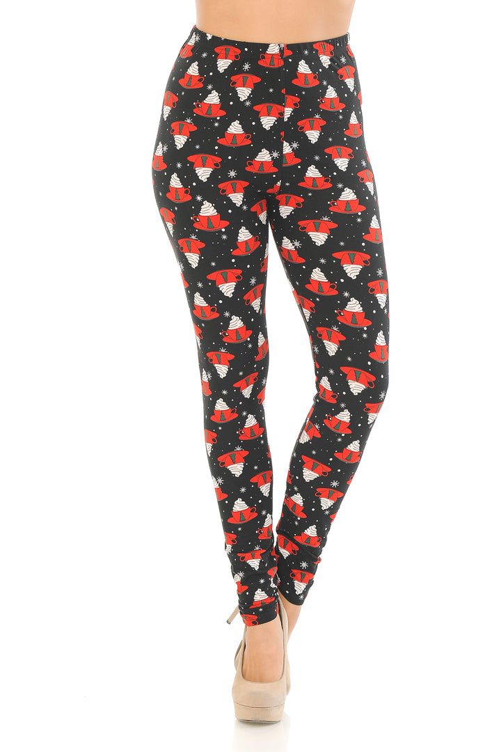 Buttery Smooth Mocha Cappuccino Christmas Leggings
