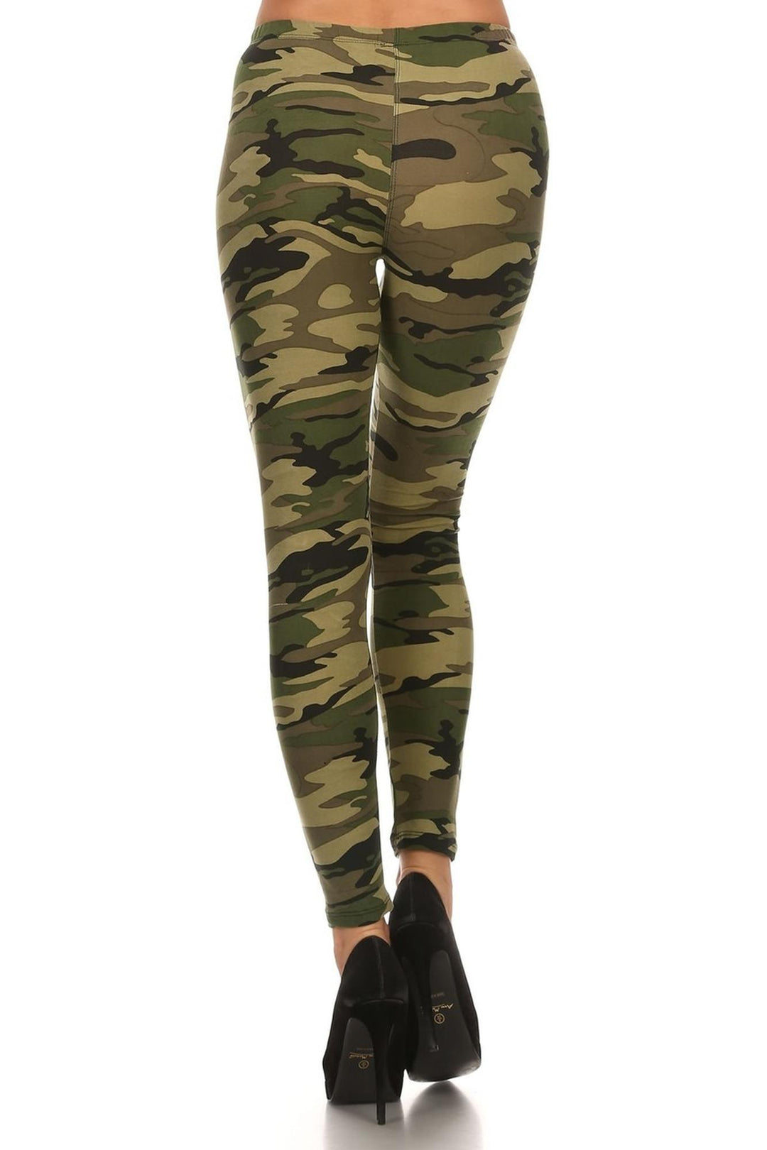 Buttery Smooth Green Camouflage  Leggings