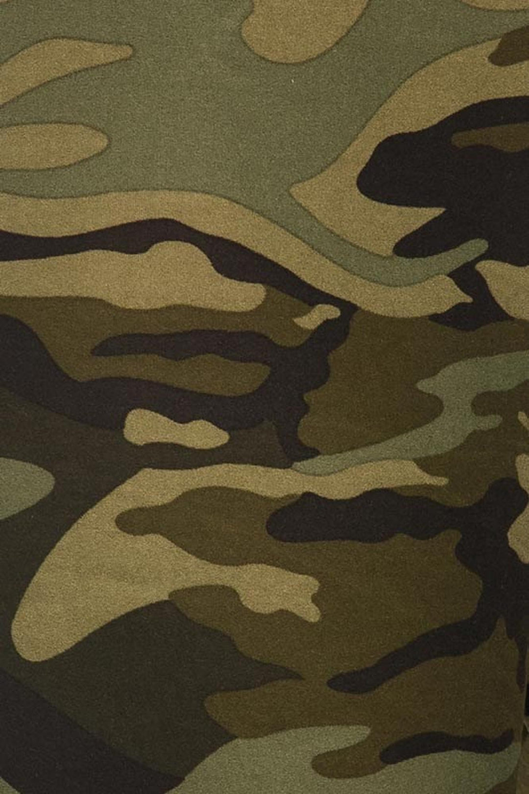 Buttery Smooth Plus Size Green Camouflage Leggings