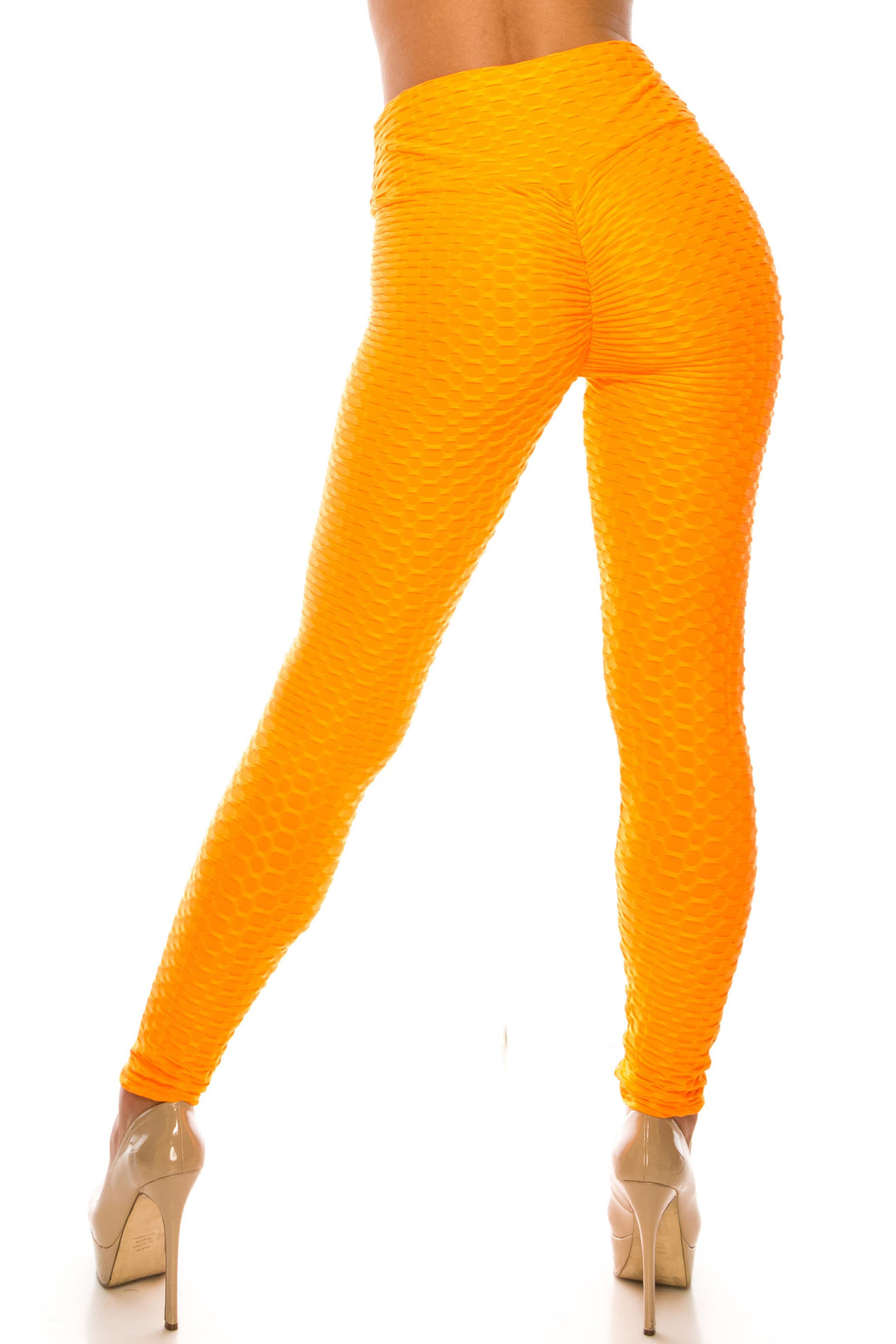Scrunch Butt Textured High Waisted Leggings