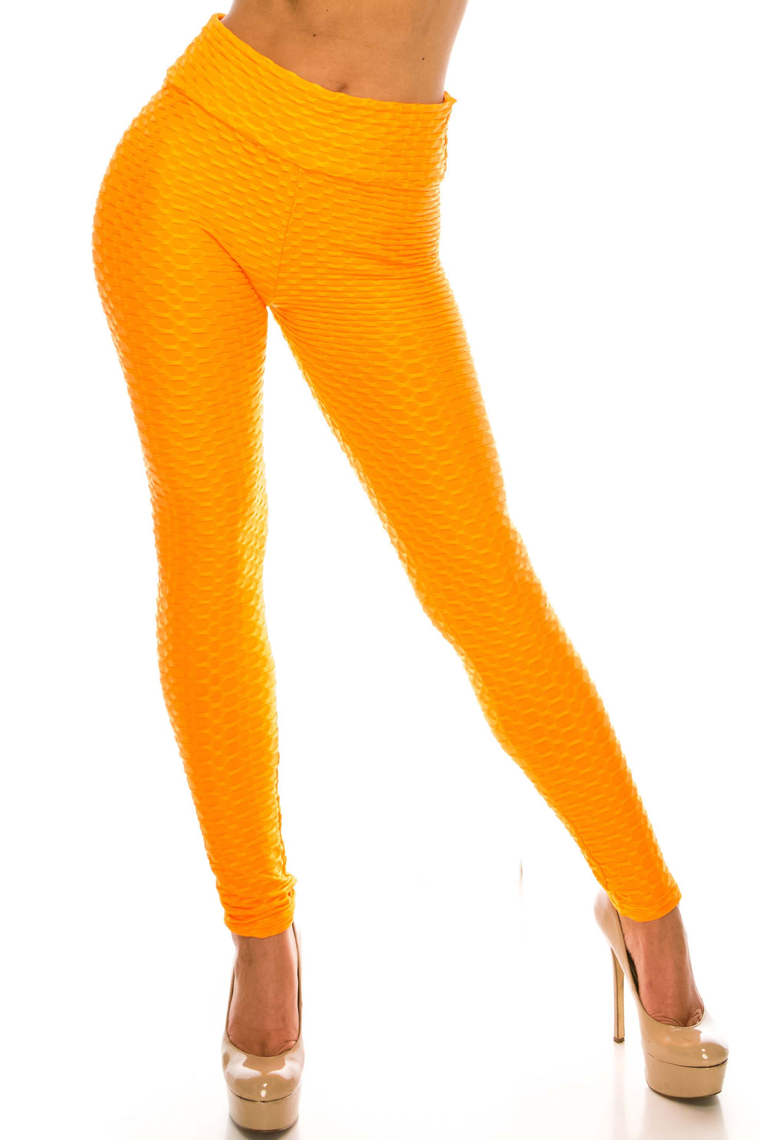 Scrunch Butt Textured High Waisted Leggings