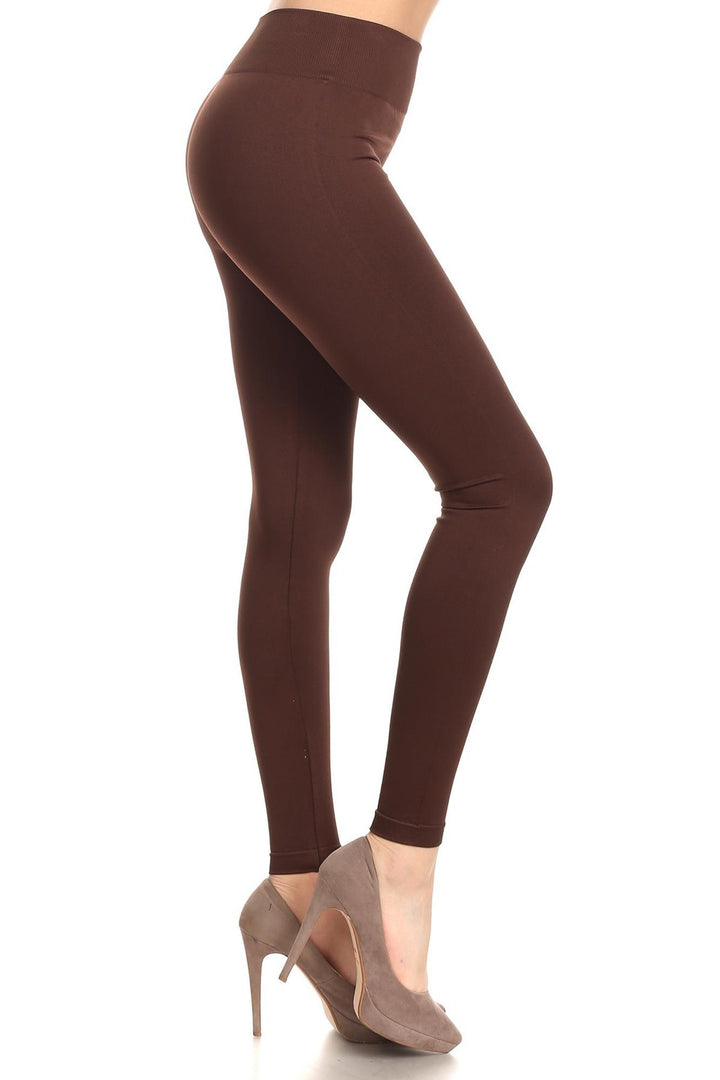 Thick Solid Basic Leggings