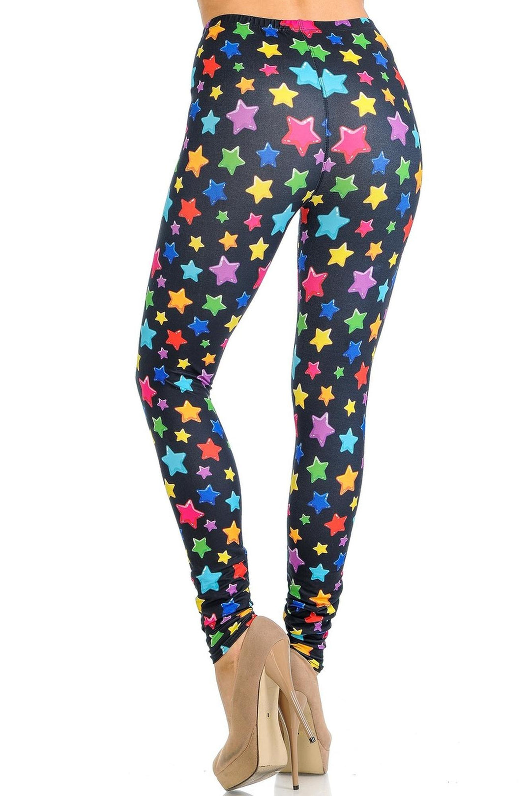 Creamy Soft Colorful Cartoon Stars Leggings - Signature Collection