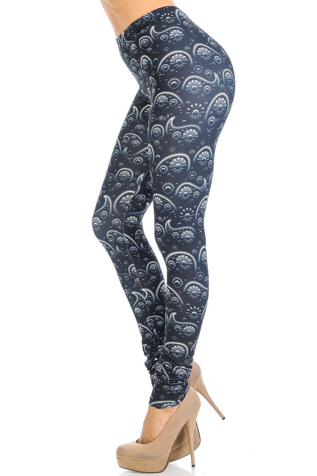 Creamy Soft Fading Paisley Leggings - Signature Collection