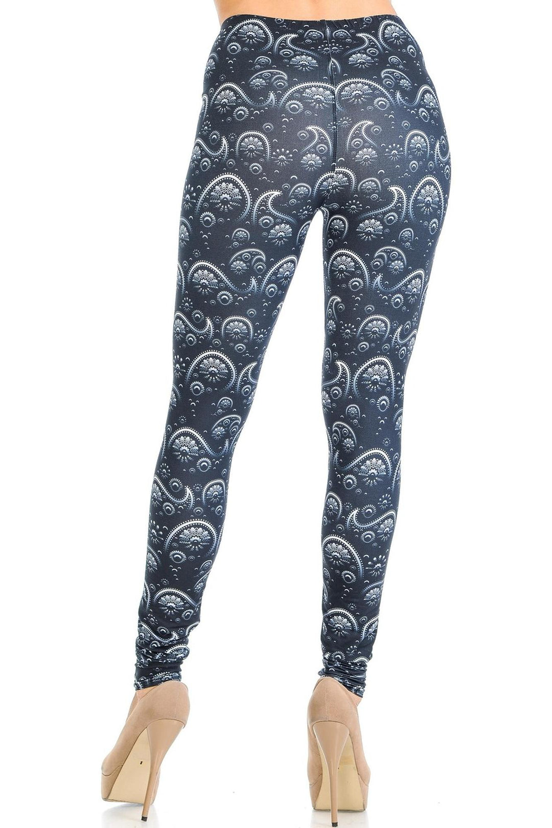 Creamy Soft Fading Paisley Leggings - Signature Collection