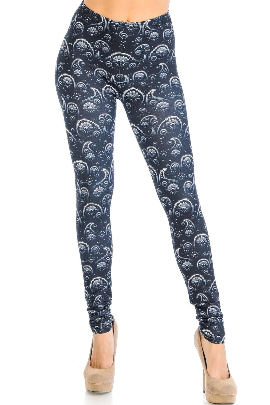 Creamy Soft Fading Paisley Leggings - Signature Collection