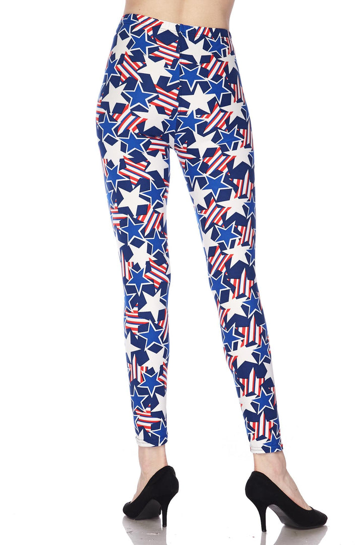 Buttery Smooth American Stars Leggings