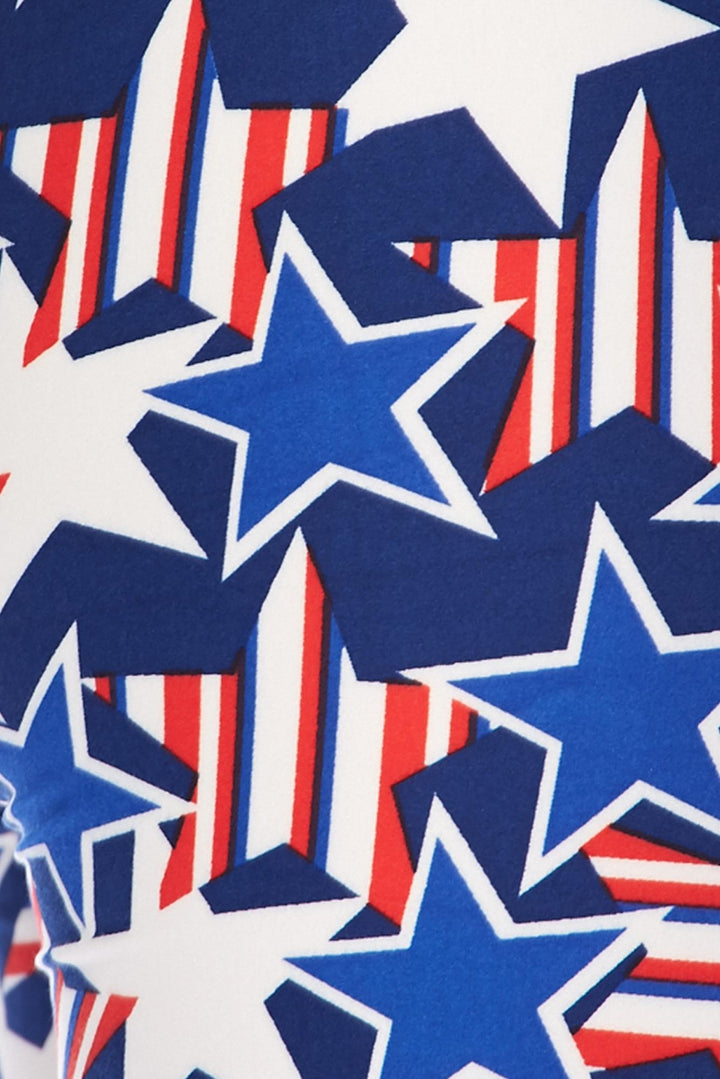Buttery Smooth American Stars Leggings