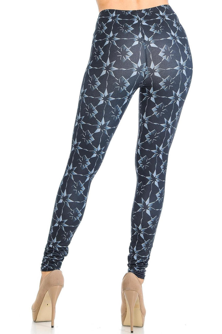 Creamy Soft Metallic Stars Leggings - Signature Collection