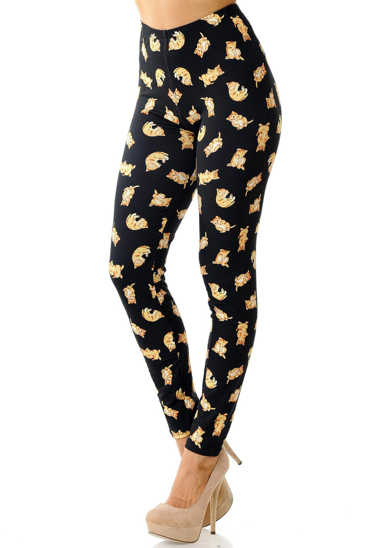 Creamy Soft Playful Kitty Cats Leggings